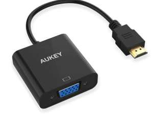 Aukey CB-V4 HDMI han til VGA hun 1080P konverter adapterkabel
