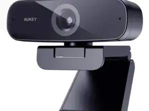AUKEY PC-W3 Webová kamera Dojem 1080p, 2 megapixely 1080p webové kamery s vysokým rozlišením