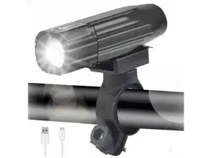 Oplaadbare fietslamp aan de voorkant met ultrazoom via USB voor fietsen