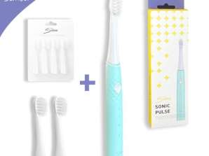 Simba Sonic Pulse + 6 gratis børstehoveder, Simba Sonic Pulse elektrisk tandbørste
