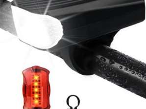 USB Rechargeable Bike Lights for Night Riding Super Bright Front Light and Rear LED Bicycle Light Bike Tail Light Set