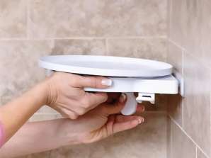 Scaffale triangolare girevole a 360 gradi da bagno, Scaffale girevole per WC, Scaffale ad angolo rotante, Scaffale portaoggetti da cucina da bagno Scaffale per scaffale da bagno