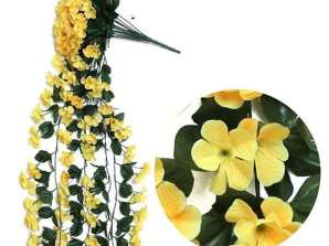 Hanging bouquet of orchids, Yellow
