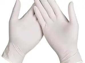 Master Gloves: Pack of 100 Latex Disposable Powdered Gloves   Size L