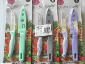 Кухонні ножі 12 x Набір з 2 ножів для чищення овочів