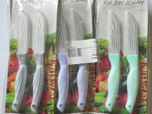 Кухненски ножове 12 x Комплект от 2 ножа за рязане Ножове за плодове