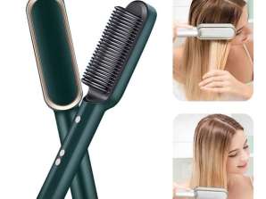 Escova de cabelo placa para alisar o cabelo, proporciona brilho e volume