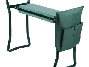 Cadeira de trabalho de jardim com porta-ferramentas