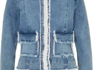 Sieviešu džinsa jaka, absolūti jauns, jauns modelis, pieejams dažādos izmēros. Prece ir noliktavā