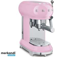 Smeg Espresso Machine with Portafilter 50s Style Cadillac Pink ECF01PKEU