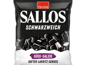 SALLOS SCHWARZWEICH SUESS SALZIG 200G BT