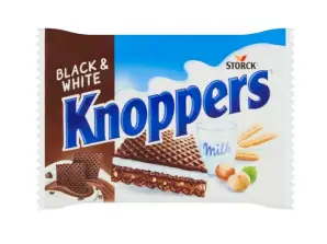 KNOPPERS 1ER NEGRO Y BLANCO 25G PK