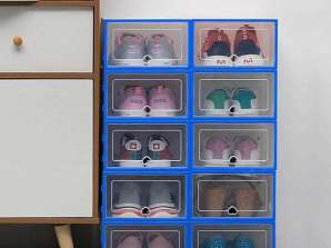 Set med lådor för förvaring av skor (12 st)