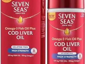 Seven Seas Cod Liver Oil Softgels 120ct - Essential Nutrients for Health Support