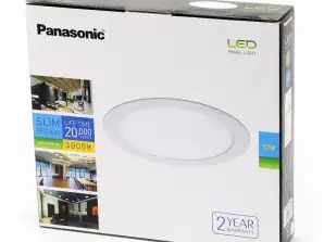 Panasonic Round LED Ceiling Panel Lights Bulk Stock - 12W Various Color Temperatures