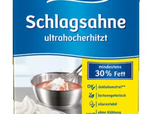 30% cream for only €3.15/pc. Minimum order 360 pieces. Available in stock in Germany!