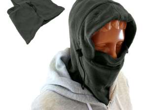 BQ42B BALACLAVA FLEECE MASK 3in1 GREY