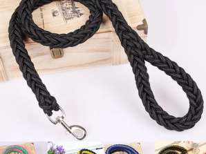 BRAIDED DOG LEASH STRONG THICK 120CM