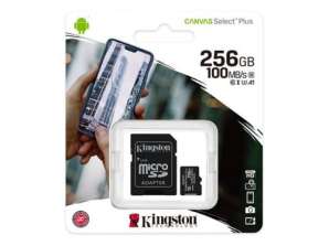 Kingston MicroSD kartes audekls Select Plus 256 GB klases 10 adaptera SDCS