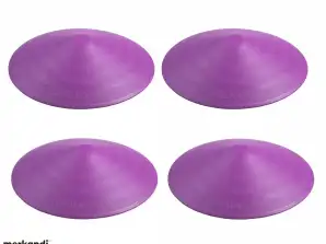 Set of 4 purple Doornado universal doorstops