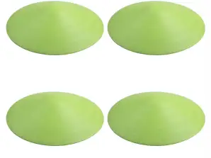 Set of 4 lime green Doornado universal doorstops
