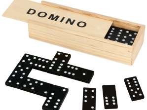 DOMINO WOODEN JIGSAW PUZZLE FOR CHILDREN IN A BOX OF 28ELE
