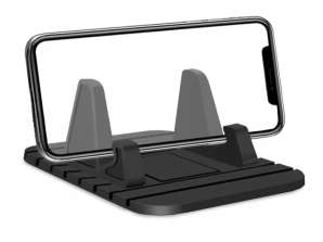 STAND CAR HOLDER RUBBER MAT FOR PHONE