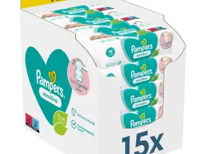Pampers Baby Wet Wipes Sensitive 15x80 (1200 vnt.)