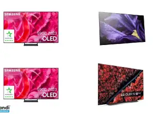 Упаковка из 12 функциональных подержанных телевизоров - различных брендов