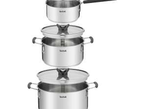 Tefal OPTI’SPACE Set de pots 6 pcs.  Cocotte 16cm m.D.  Casseroles 20/24cm m.D.