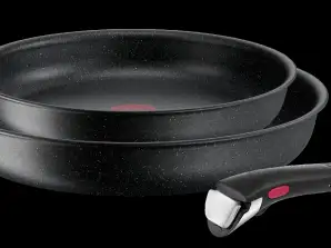 Tefal INGENIO BLACK STONE Jeu de casseroles 24/28cm Poignée