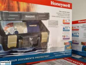Wodoodporna ognioodporna kaseta na dokumenty Honeywell 1102G, 4L, 30 minut ochrony z uchwytem do przenoszenia