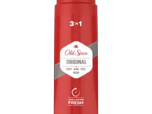 Old Spice Orijinal 3'ü 1 Arada Duş Jeli ve Erkekler İçin Şampuan, 250ml, Parfüm Kalitesinde Koku