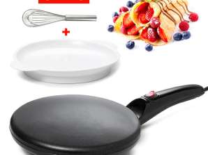 Crepemakr - Electric Crepe Maker- Electric griddle, Pancake maker, Nonstick crepe pan
