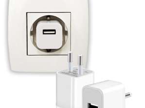 Wall USB adapter- USB wall charger, plug adapter, power outlet adapter