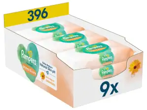 Pampers Harmonie Calendula Protect &; Care Wet Wipes Baby 9x44 (396 vnt.)