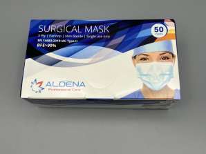 Surgical Protective Face Masks ALDENA type II, blue