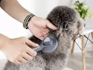 Cepillo de aseo 1+1 - Cepillo para mascotas, peine de aseo, herramienta de muda