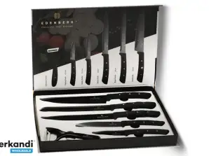 EB-9815 Crna linija - Set noževa - Keramički premaz - 6 komada