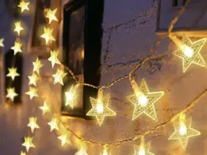 Yıldız motifli ipli ışıklar (6 m) STARYGLOW