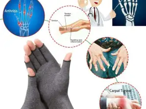 Guantes de compresión: guantes para la artritis, mangas de compresión para manos, guantes de compresión sin dedos