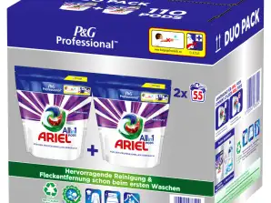 Ariel Professional All-in-1 PODS flytende vaskemiddel, fargevaskemiddel, 110 vask