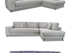 NEW Arrival Sofa, couch, corner sofa NOX and SINA in high-quality upholstery fabrics