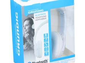 Grundig ED 40080: Στερεοφωνικά ακουστικά Bluetooth με μικρόφωνο απομόνωσης θορύβου λευκό