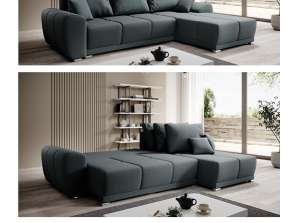 НОВО на склад, 1-ви избор Couc, диван, тапициран ъгъл ARKA и DANY с функции