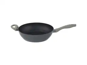 Pan Voltz Marseille OV54419D28D, 28x7.5cm, Heat sensor, Forged aluminium, Non-stick coating, Induction, Black