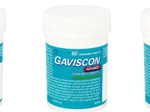 Gaviscon Advance Жевательные таблетки 60 таблеток с перечной мятой в упаковке из 6 шт.