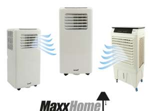 24 uuden siirrettävän ilmastointilaitteen pakkaus alkuperäispakkauksella - MaaxTools