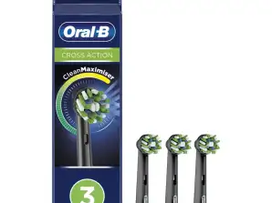 ORAL B CROSS ACTION EB50RB SORT UDGAVE CLEAN MAXIMISER 3CT