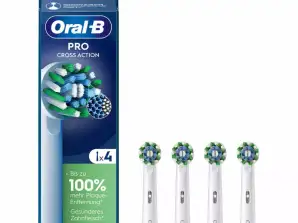ORAL-B CROSSACTION PRO TOOTHBRUSH HEADS  - 4 PACK